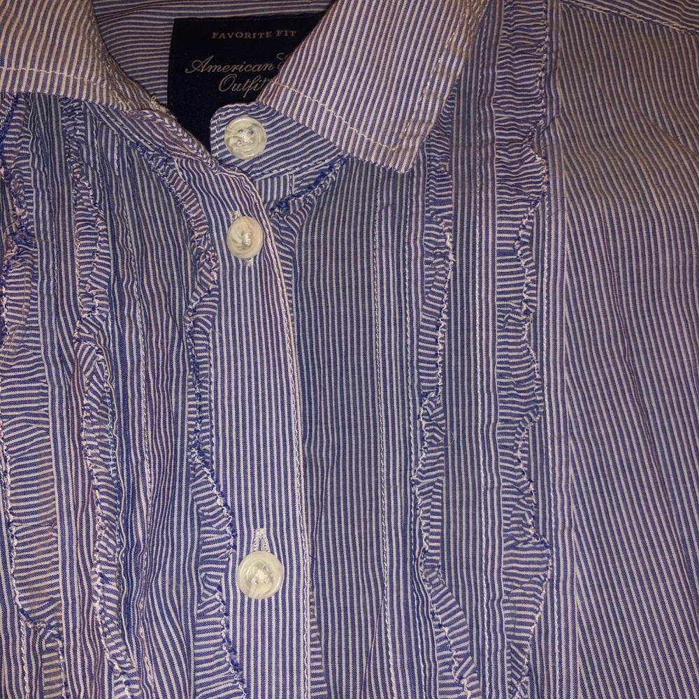 Pinstriped button up - Picture 2 of 4